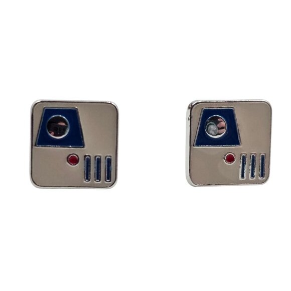 Disney Star Wars R2D2 Stud Earrings - Picture 1 of 3